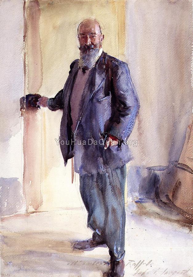 Portrait of Ambrogio Raffele - 约翰·辛格·萨金特